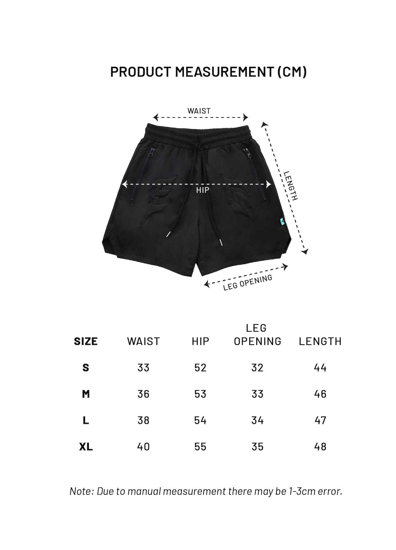 EGLAF | EG Nylon Shorts Black - SWAGANZ