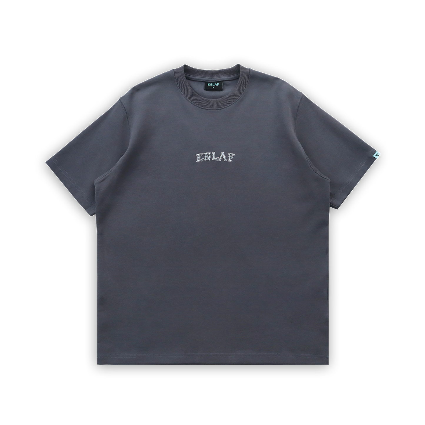 EGLAF | Sculpta Triangle Emblem Tee Dark Grey