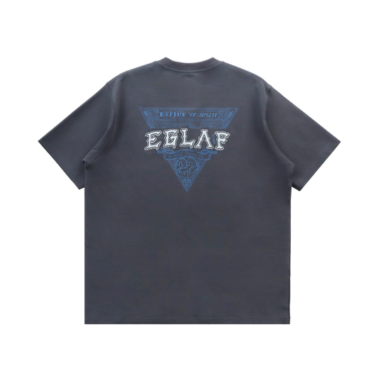 EGLAF | Sculpta Triangle Emblem Tee Dark Grey