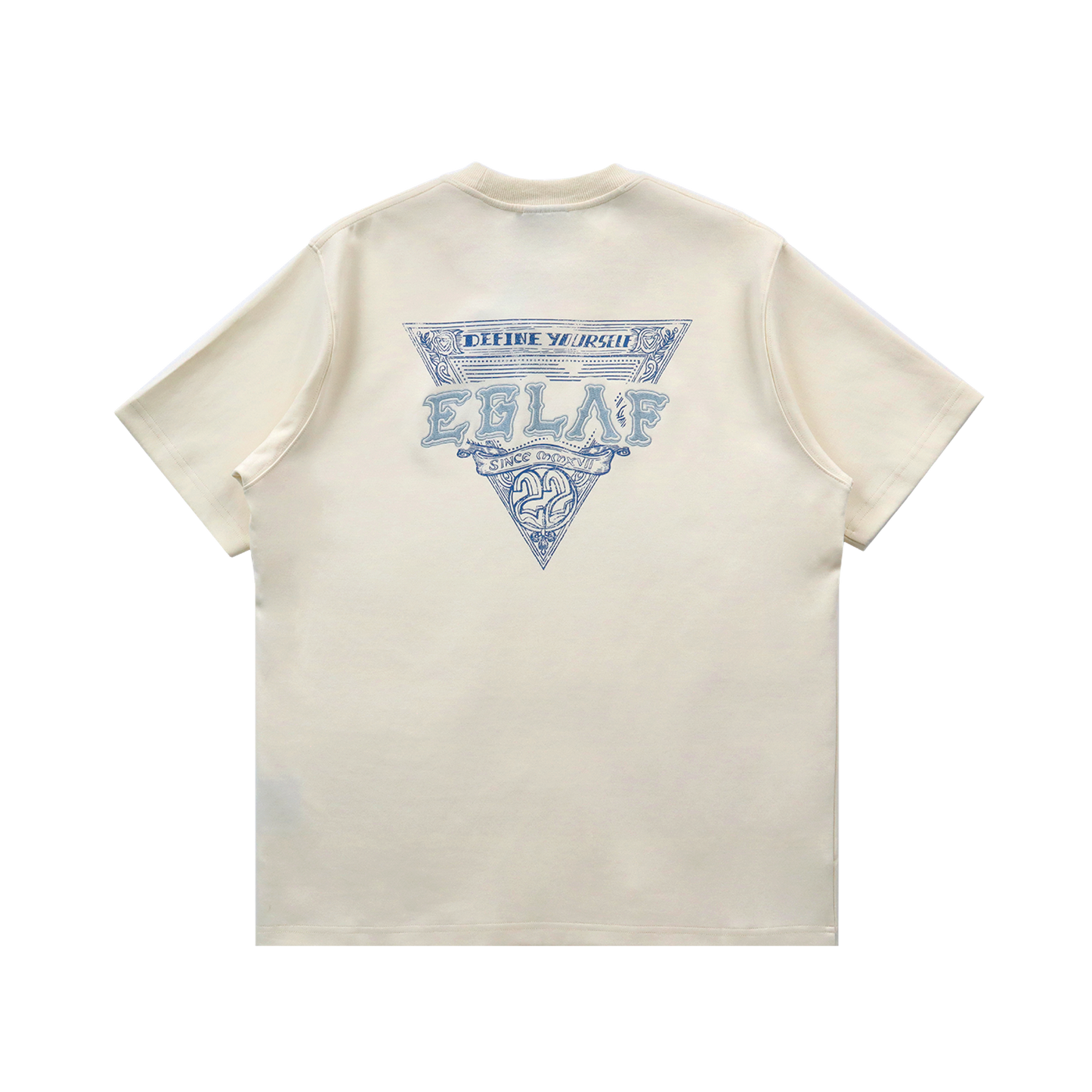 EGLAF | Sculpta Triangle Emblem Tee Cream White