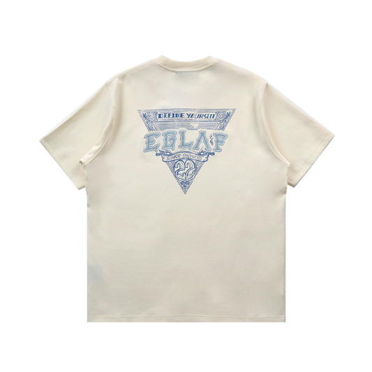EGLAF | Sculpta Triangle Emblem Tee Cream White