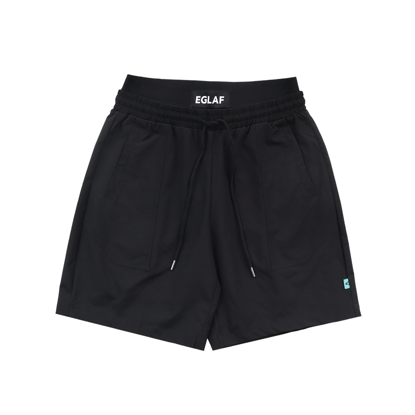 EGLAF | Sculpta Elastic Waist Shorts Black - SWAGANZ