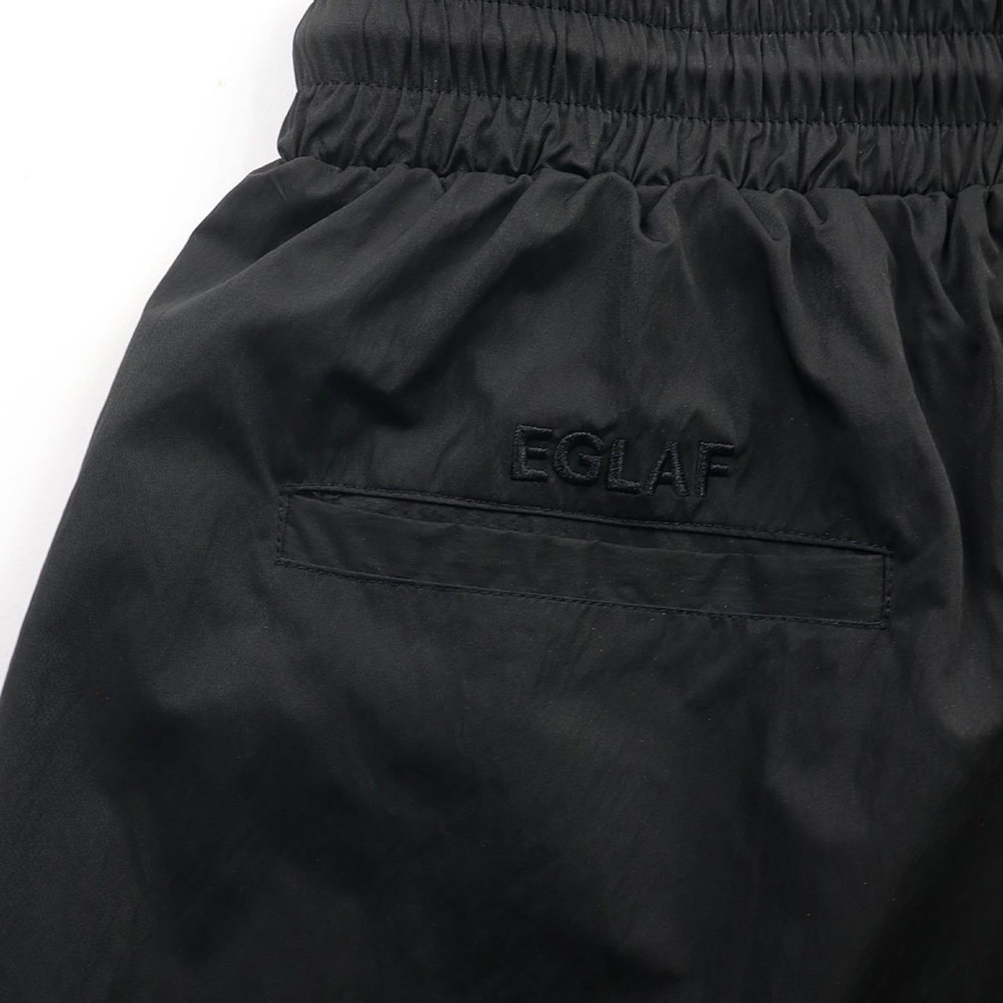 EGLAF | EG Nylon Shorts Black - SWAGANZ