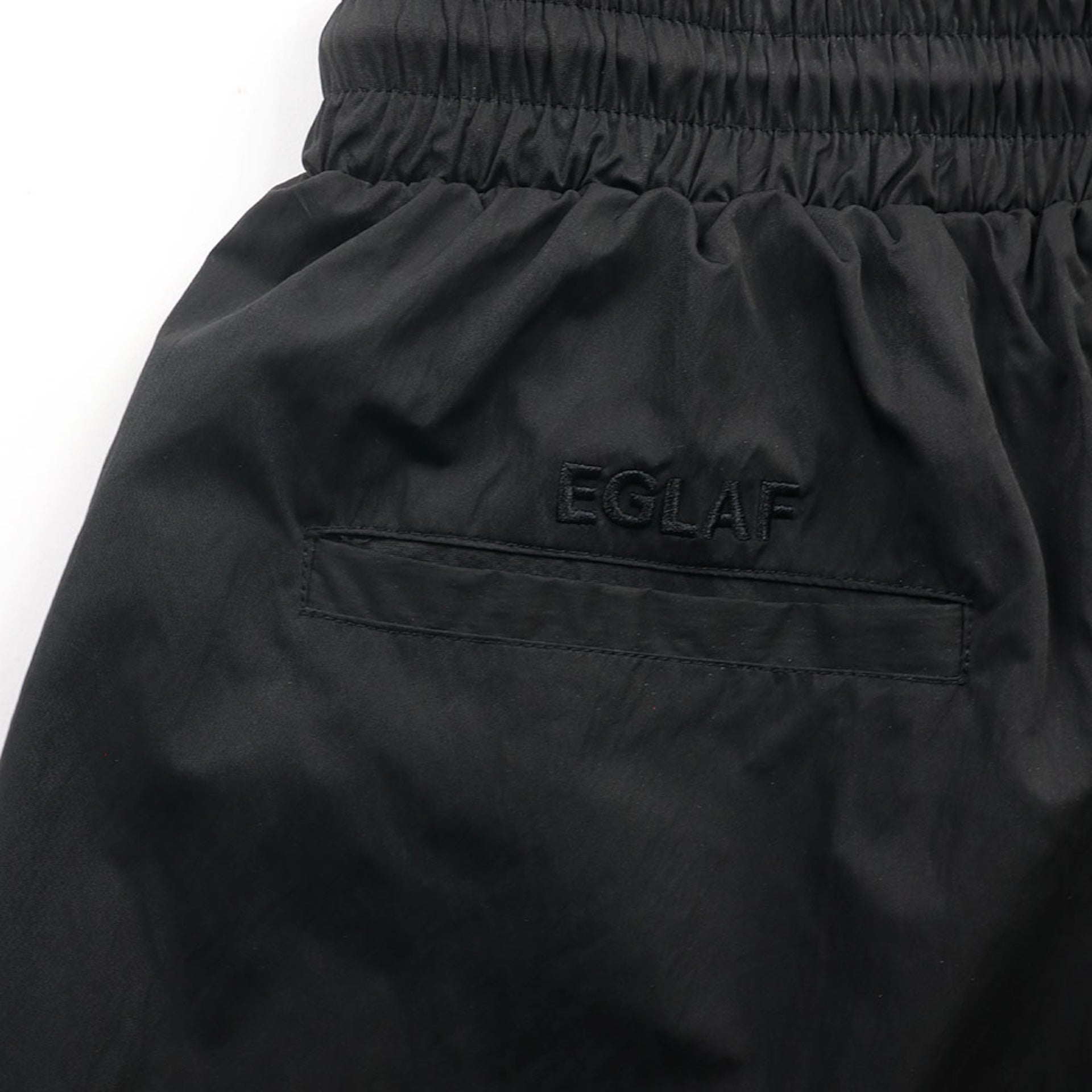 EGLAF | EG Nylon Shorts Black - SWAGANZ