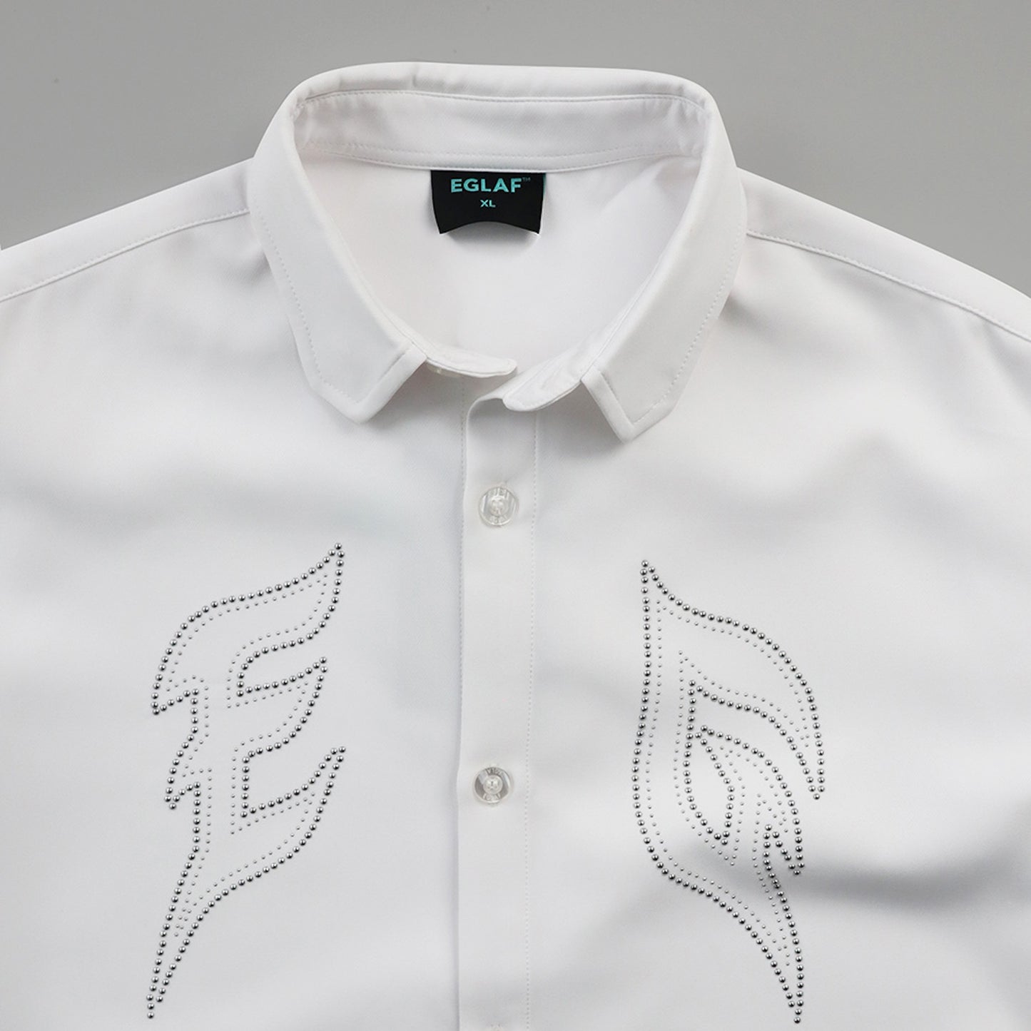 EGLAF | Sculpta EG Silver Rivet Shirt White