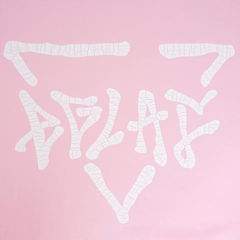 EGLAF | Crack Logo Oversize T-Shirt (Pink)