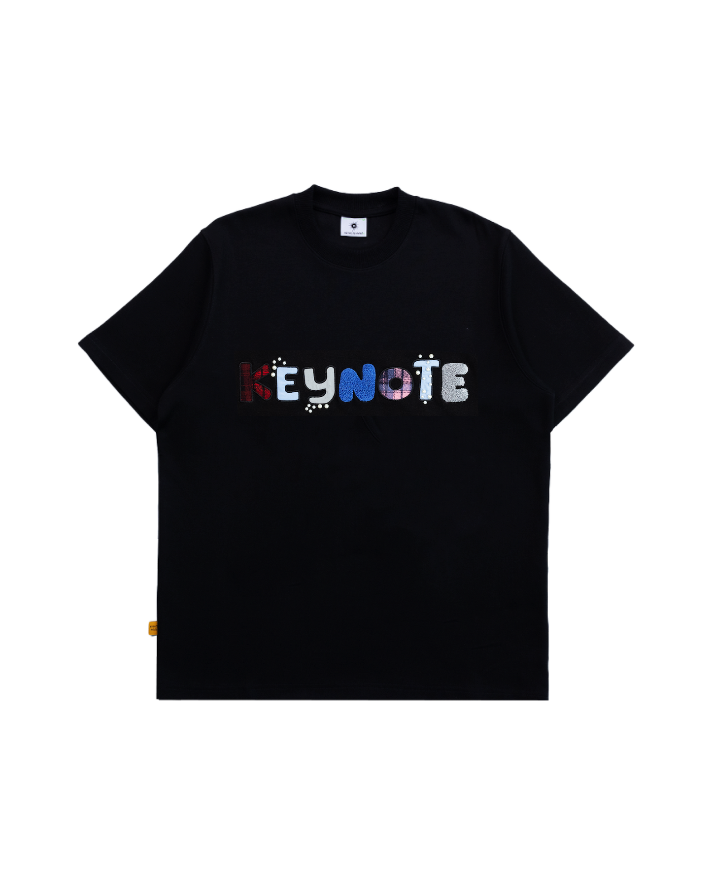 KEYNOTE | Holiday Patchwork Tee Black