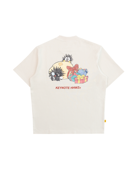 KEYNOTE | Cozy Patchwork Tee Beige