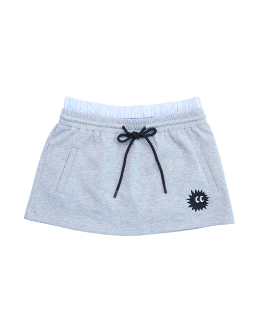 KEYNOTE | Workaholic Off-Day Mini Skirt Light Grey