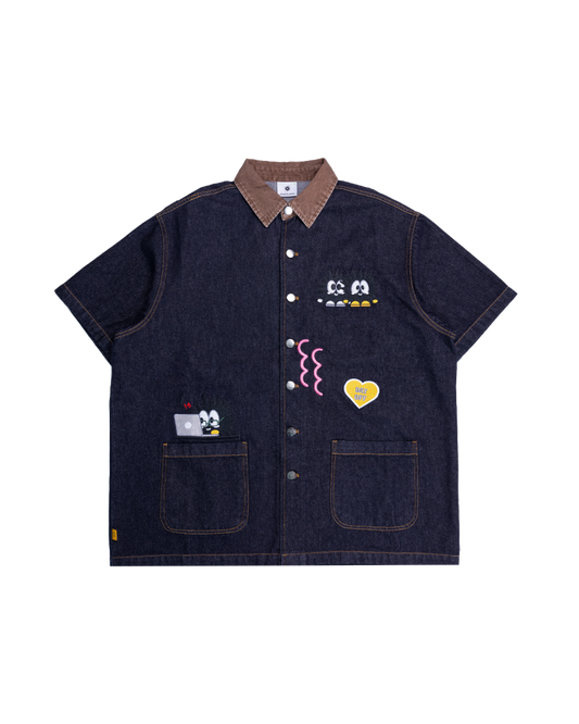 KEYNOTE | Workaholic Pocket Schedule Shirt Navy