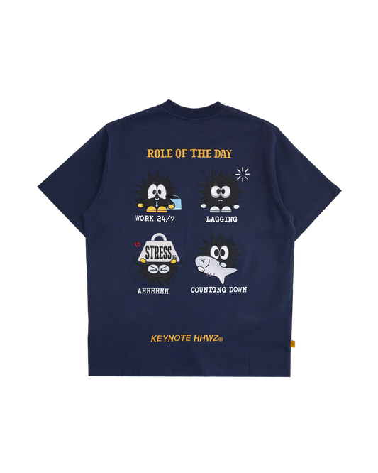 KEYNOTE | Workaholic Work Cycle Tee Navy
