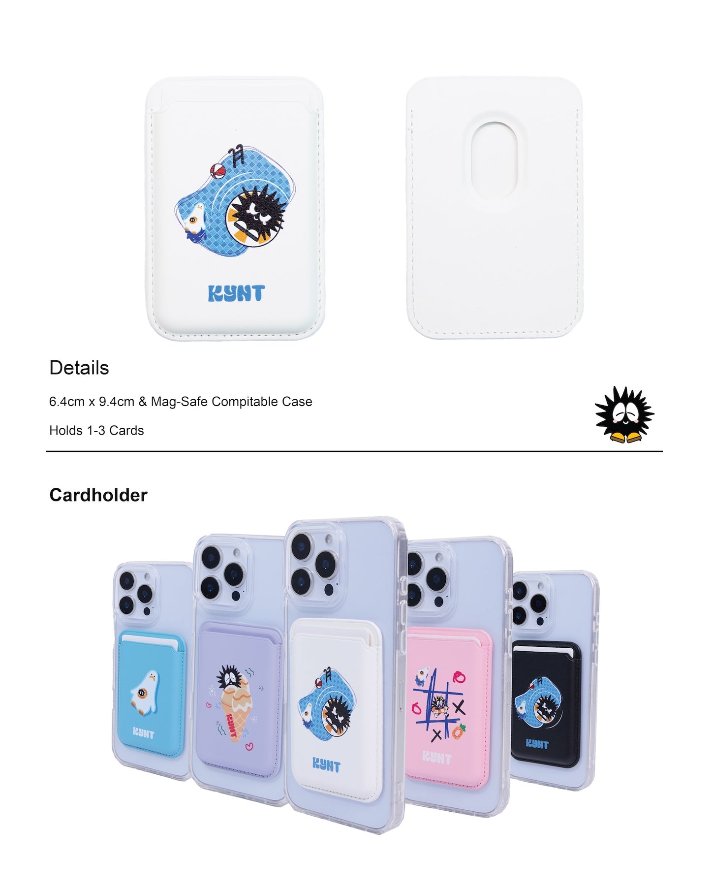 KEYNOTE | Floting Into Summer Snap-On Wallet White