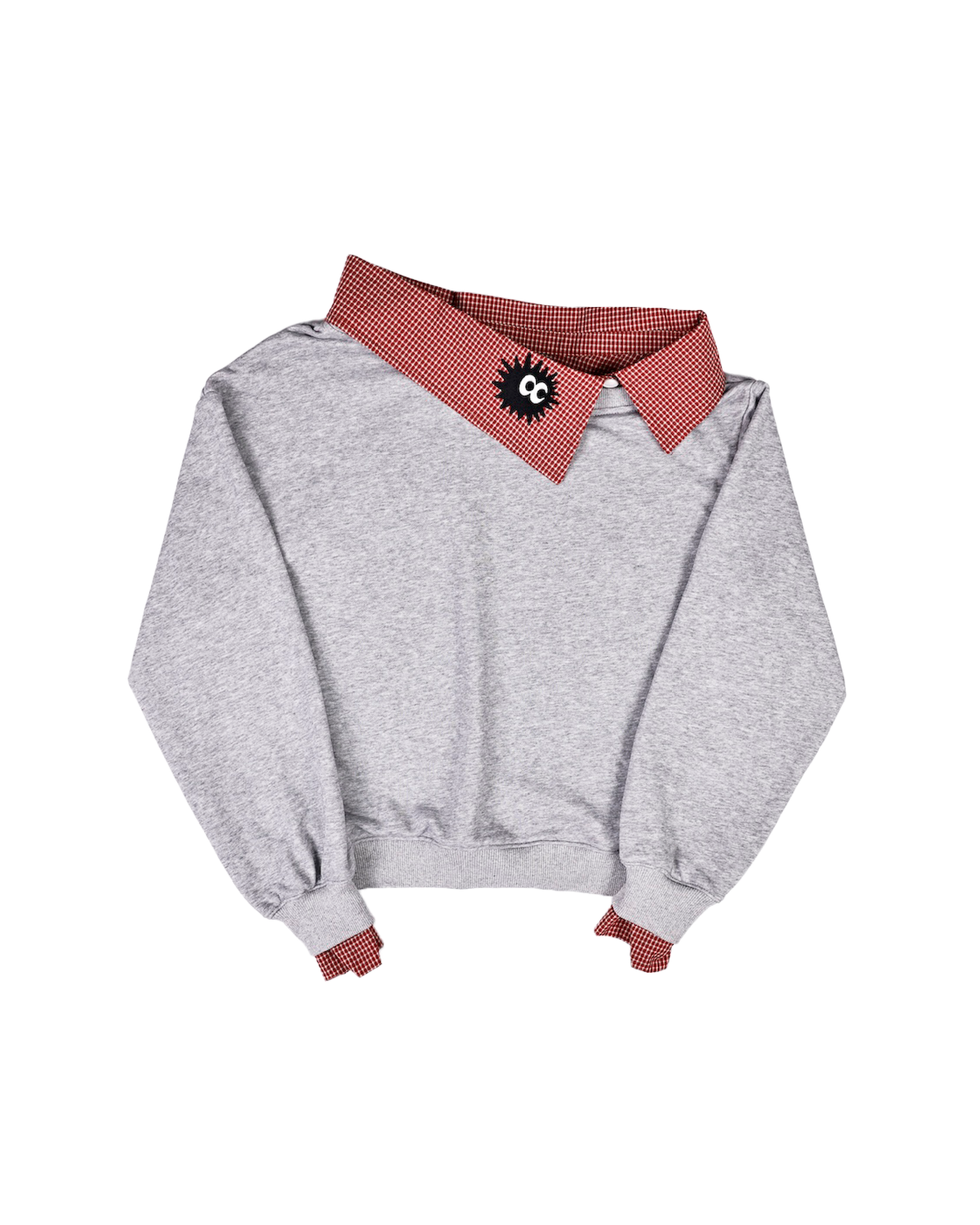 KEYNOTE | Convertible Zip Polo Tee Grey / Red - SWAGANZ