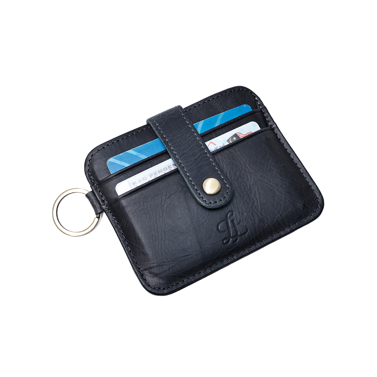 LEATHER | Ryden Key Card Holder Black