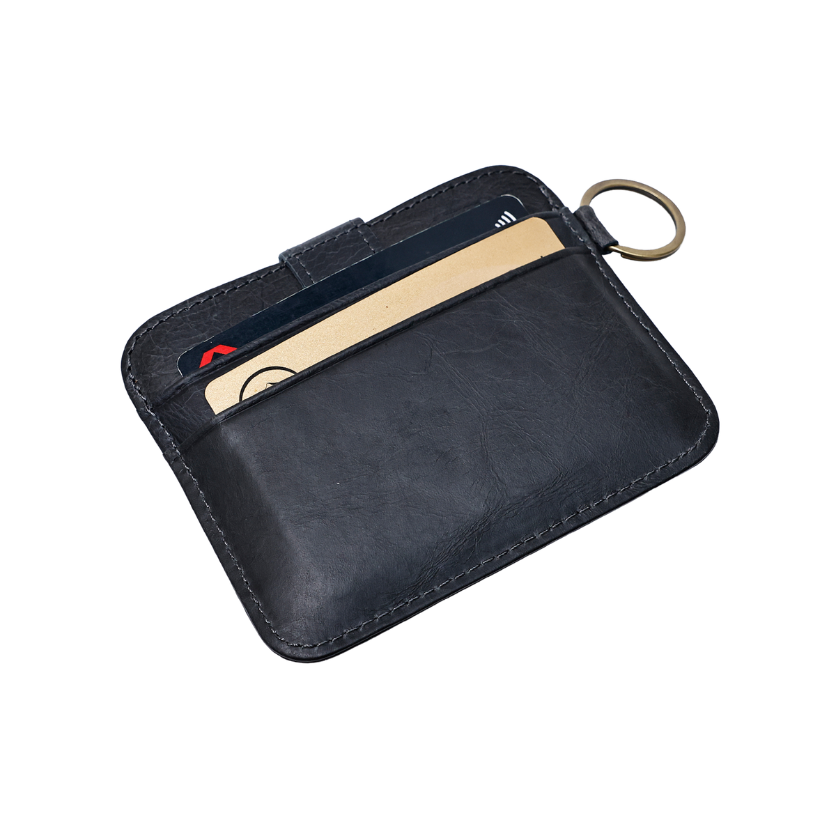 LEATHER | Ryden Key Card Holder Black