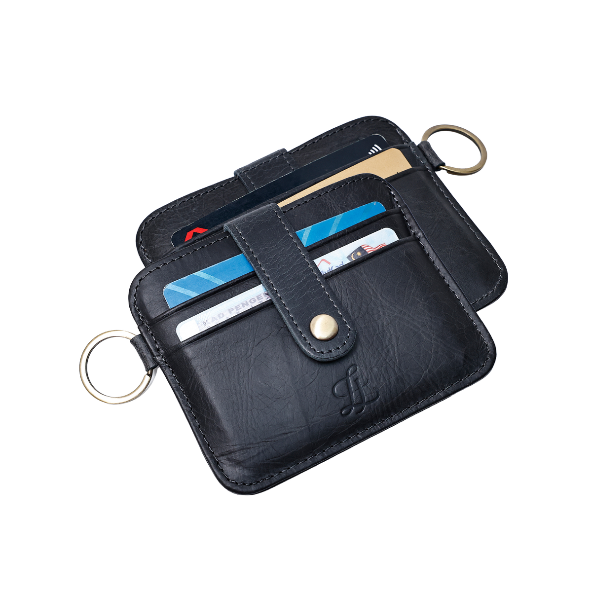 LEATHER | Ryden Key Card Holder Black