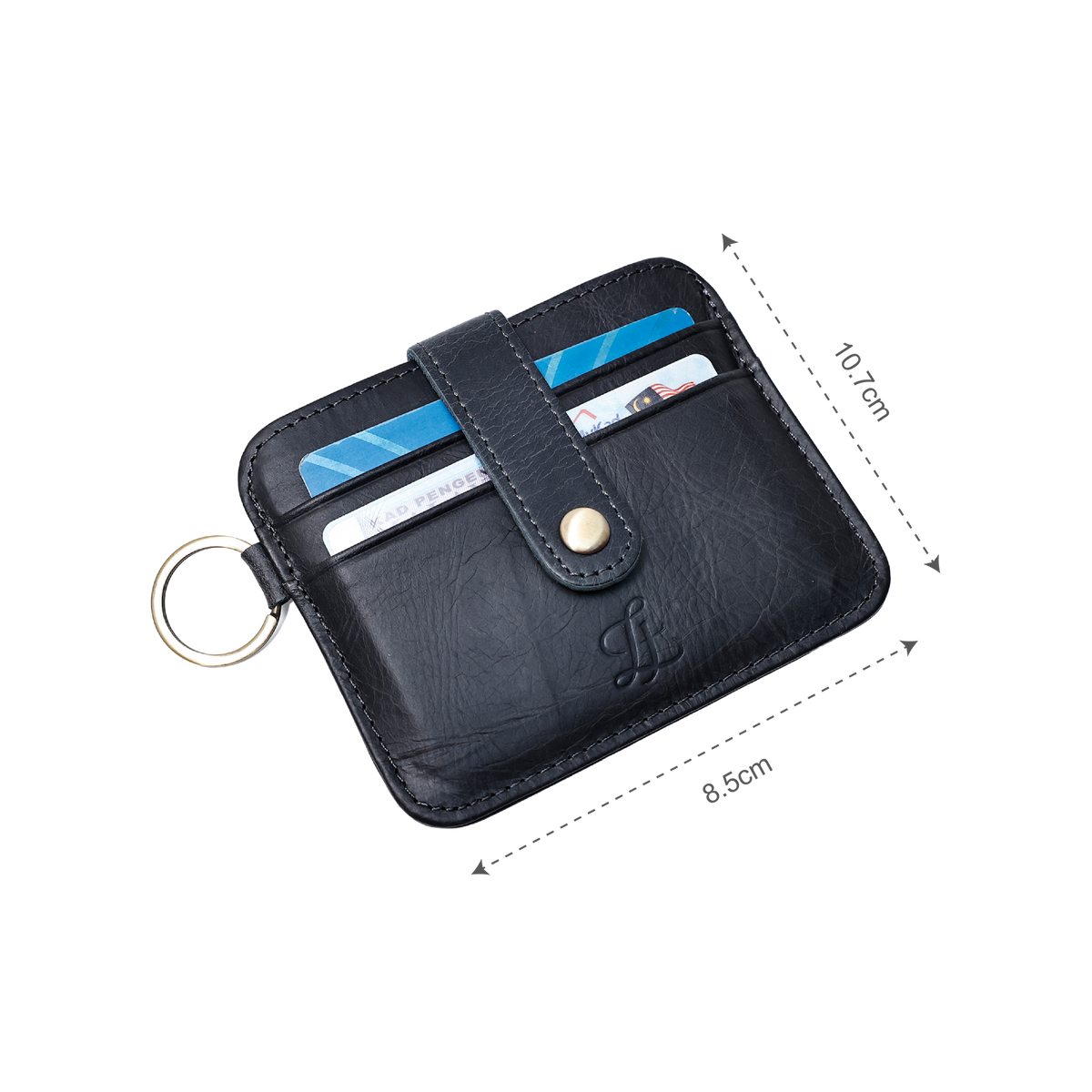 LEATHER | Ryden Key Card Holder Black