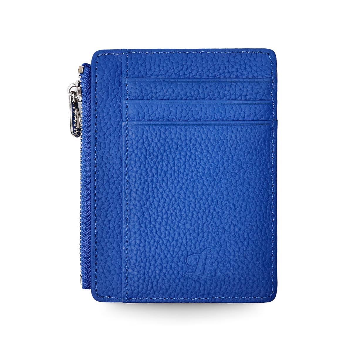 LEATHER | Zaven Zip Card Holder Navy