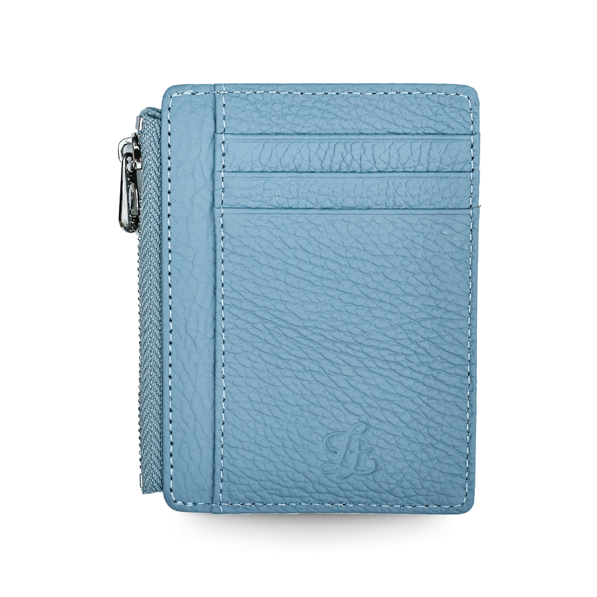 LEATHER | Zaven Zip Card Holder Navy