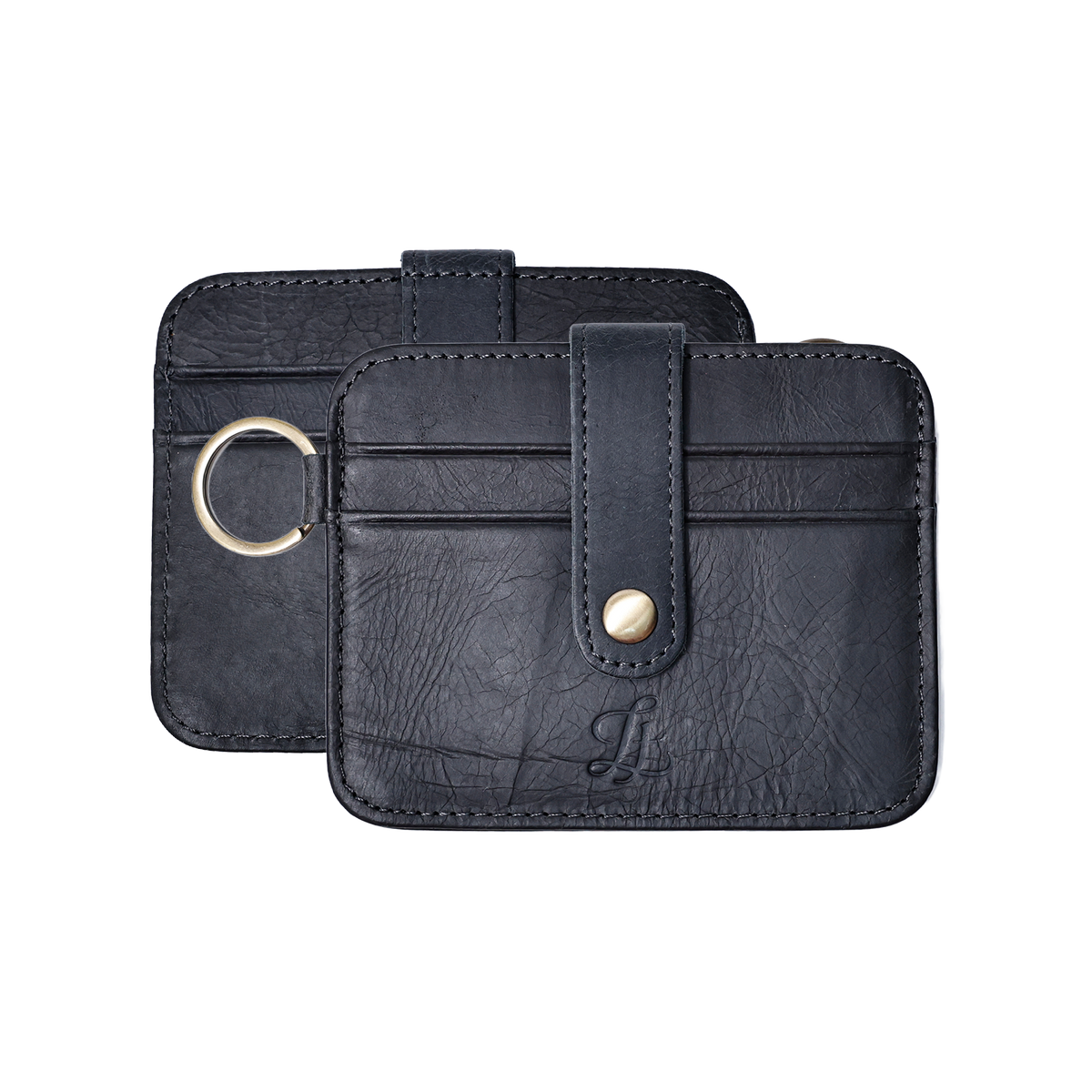 LEATHER | Ryden Key Card Holder Black