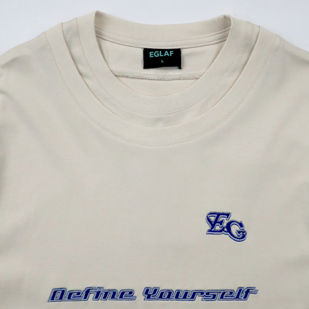 EGLAF | MV Double Collar Tee Cream White