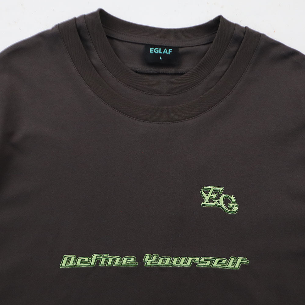 EGLAF | MV Double Collar Tee Dark Grey