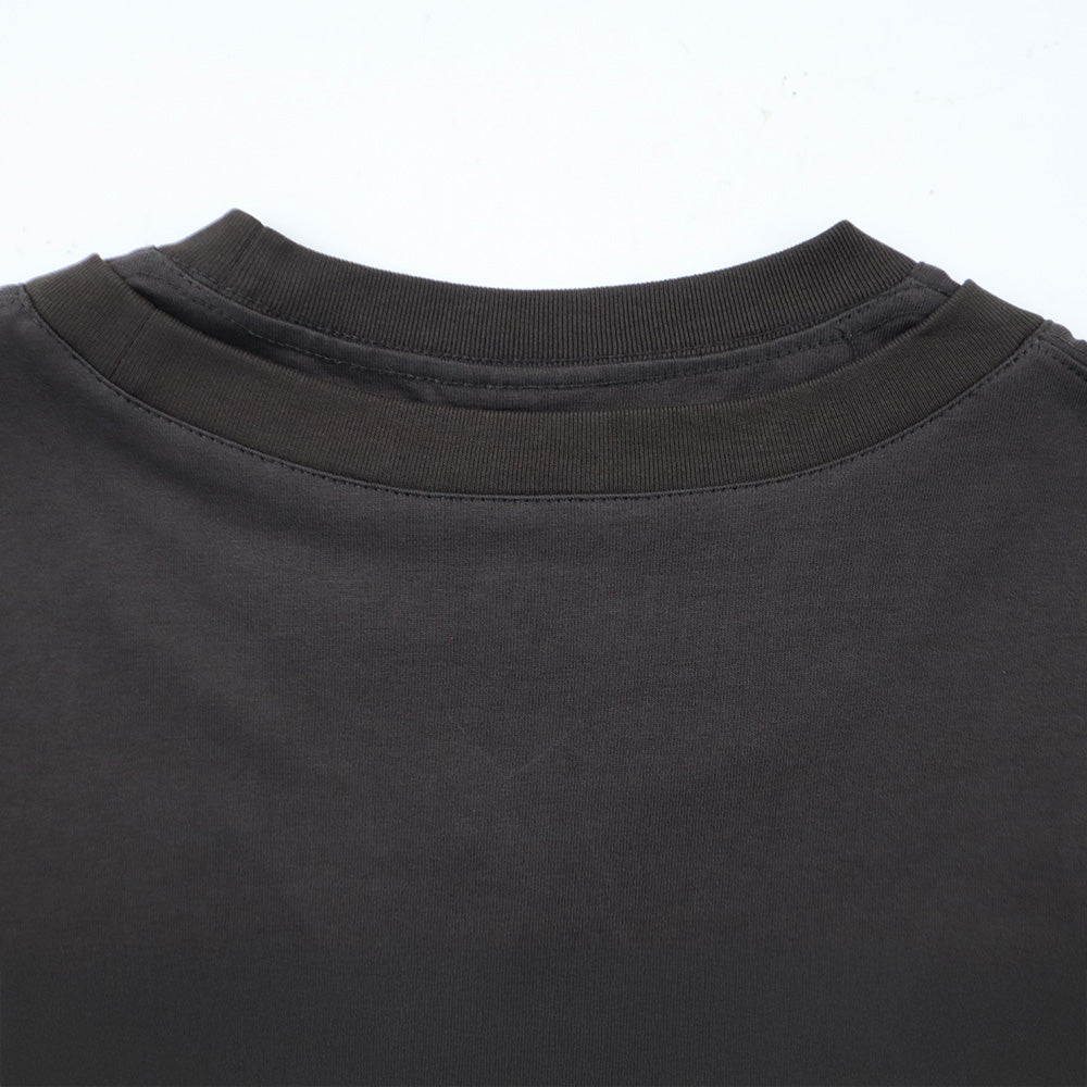 EGLAF | MV Double Collar Tee Dark Grey