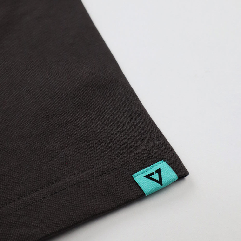 EGLAF | MV Double Collar Tee Dark Grey