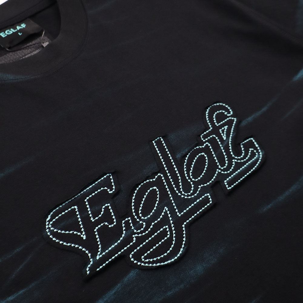 EGLAF | MV Dye Fabric Stitch Tee Black