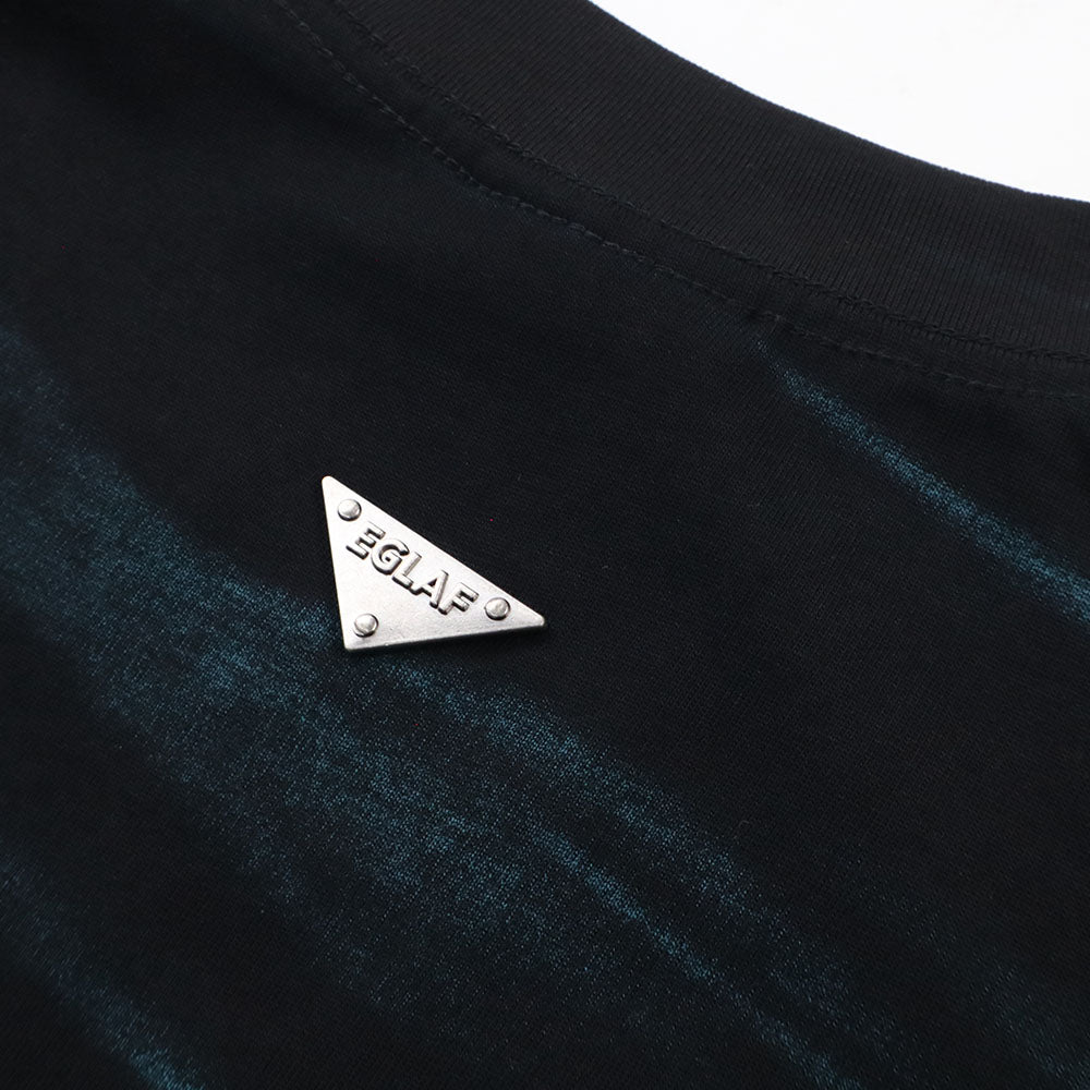 EGLAF | MV Dye Fabric Stitch Tee Black
