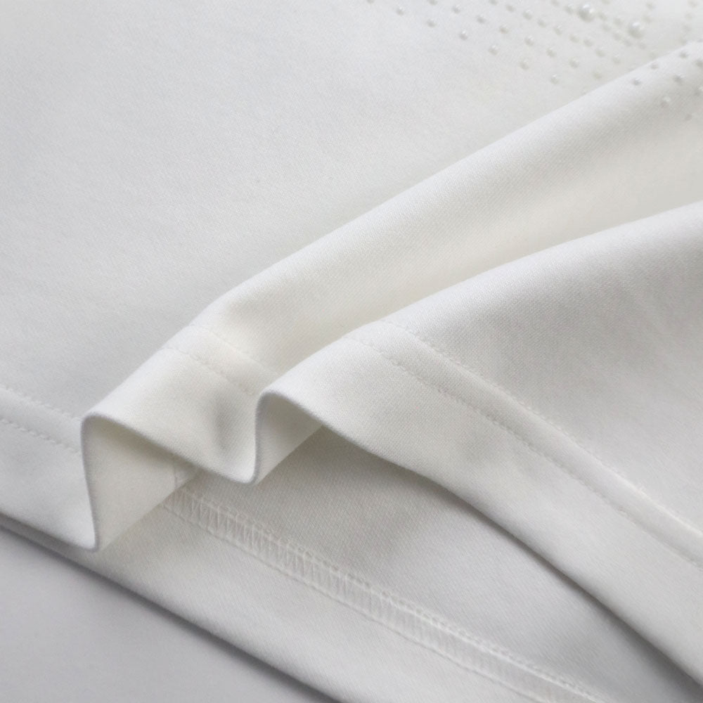 EGLAF | EG Bead Crop Top White