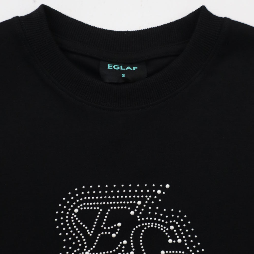 EGLAF | EG Bead Crop Top Black