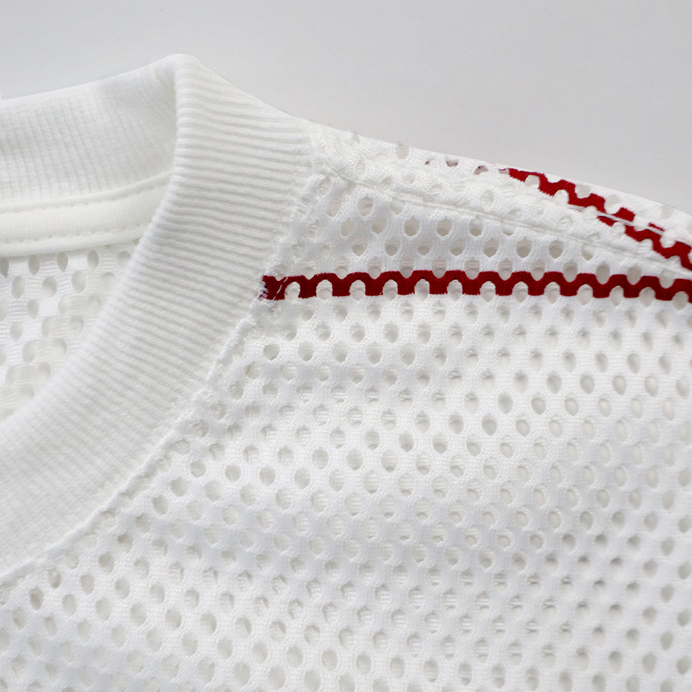 EGLAF | MV Mesh Boxy Tee White
