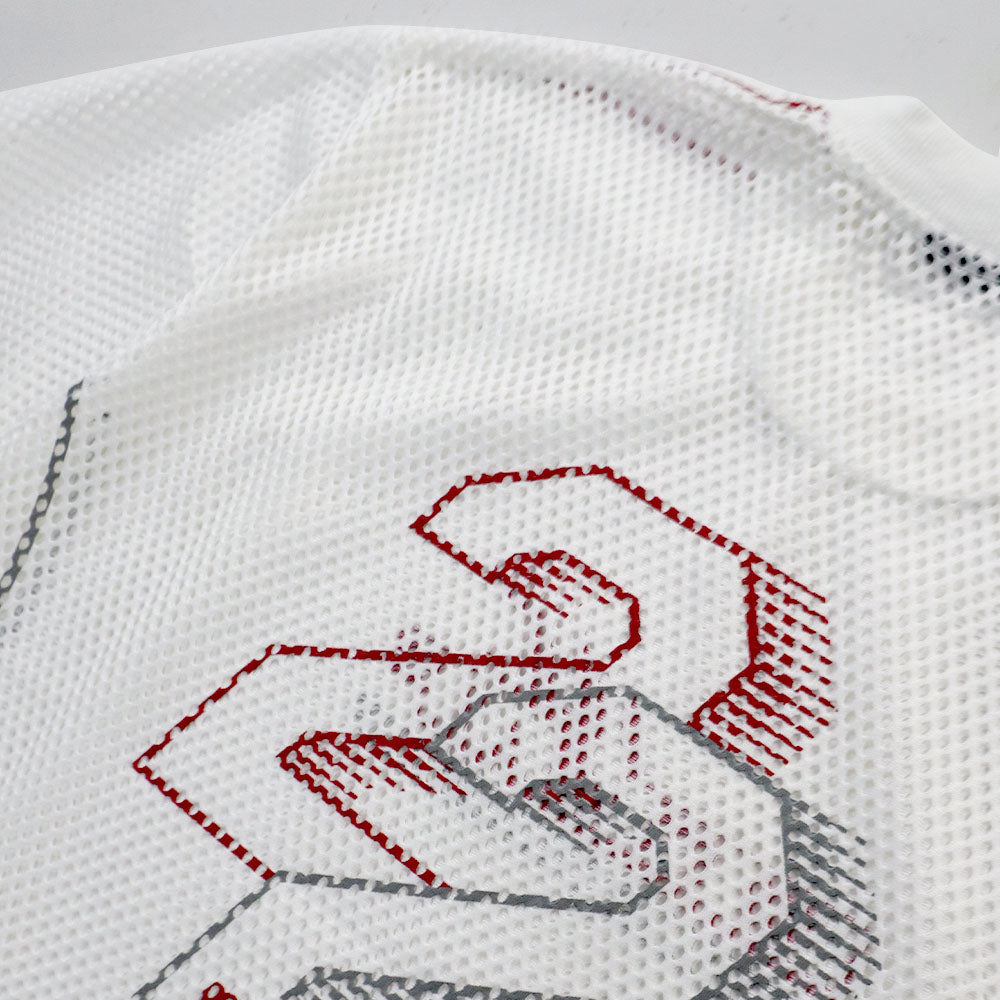 EGLAF | MV Mesh Boxy Tee White