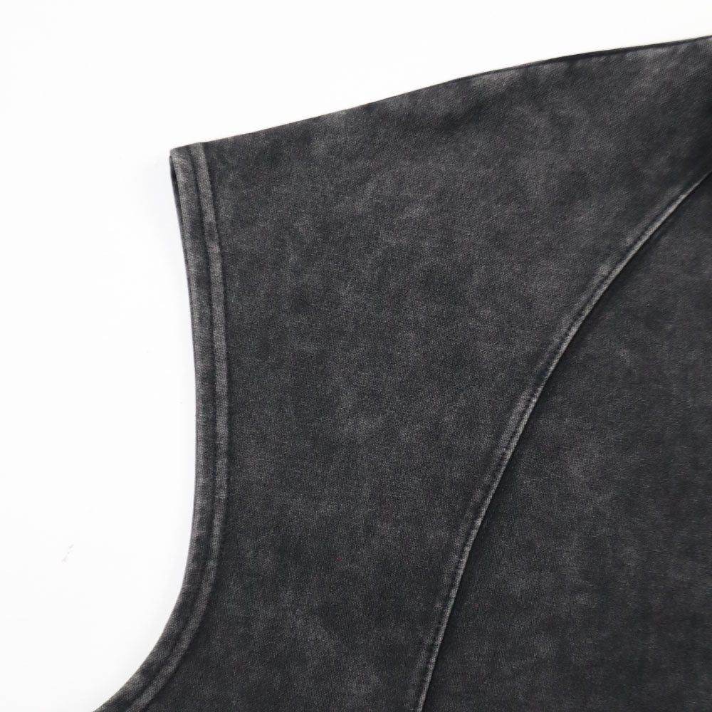 EGLAF | MV Washed Sleeves  Top Black