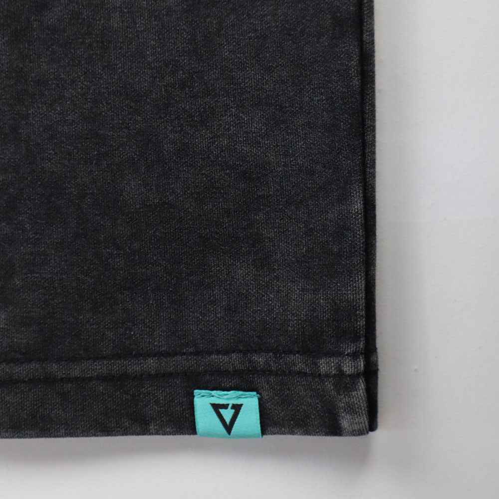 EGLAF | MV Washed Sleeves  Top Black