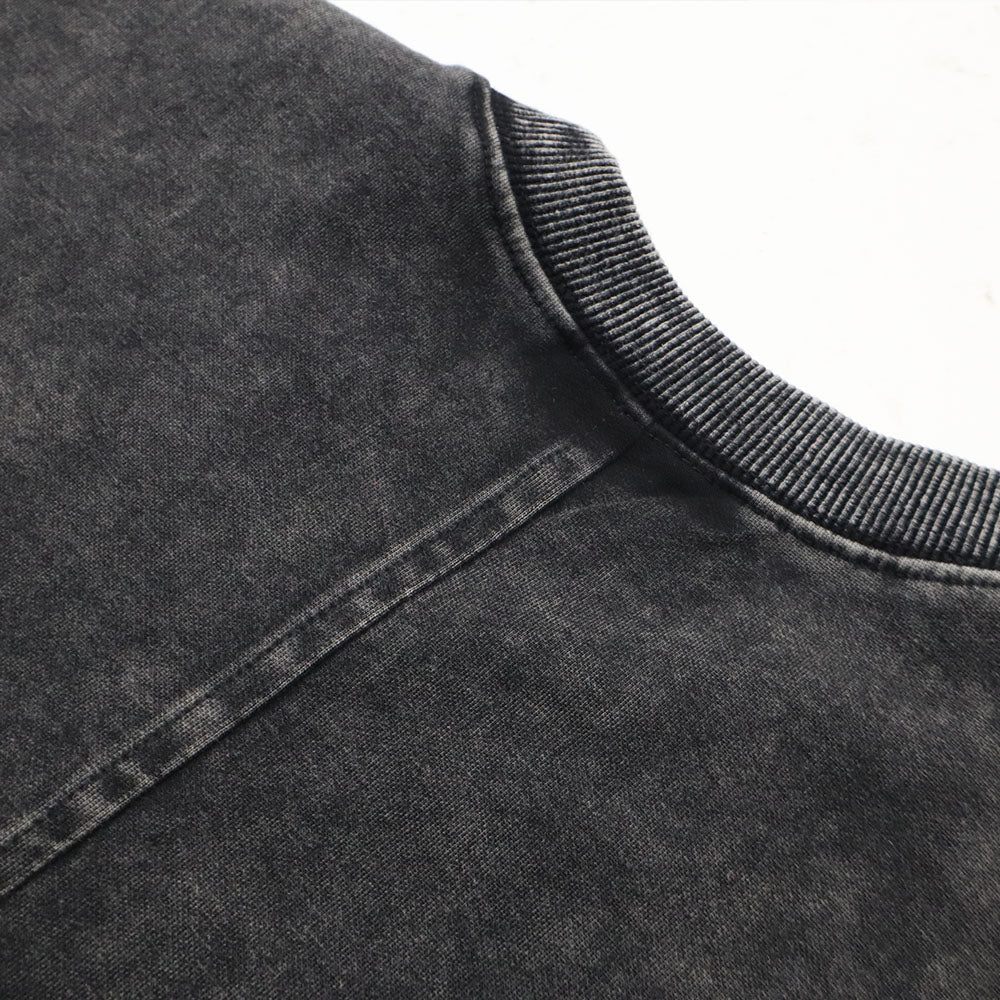 EGLAF | MV Washed Sleeves  Top Black