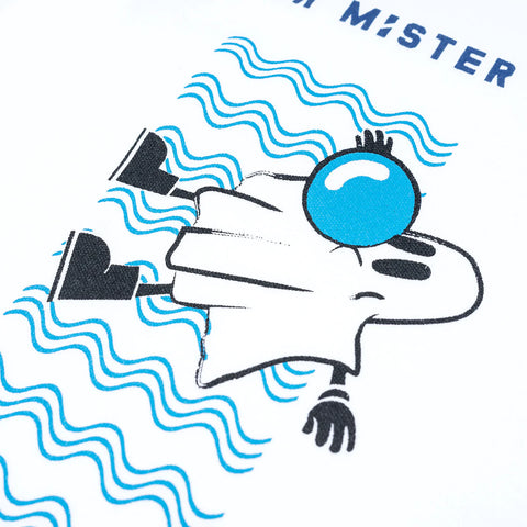 DR MISTER | “Nonsocial Being” Float Oversized T-Shirt White