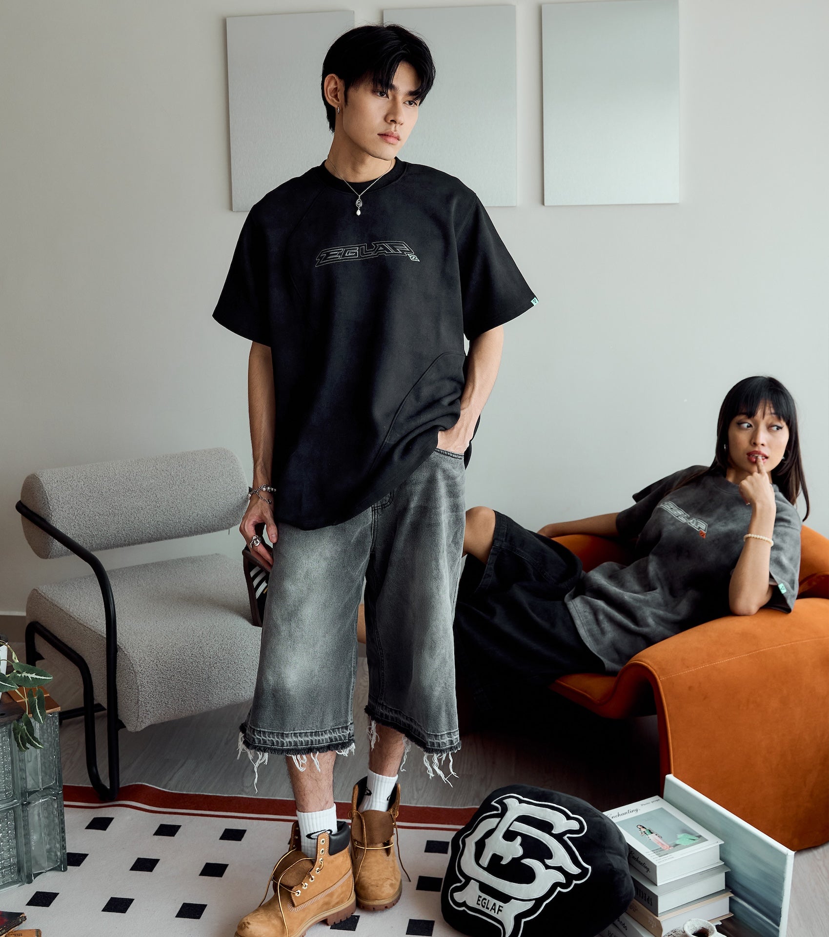EGLAF | Basic 26 Panel Tee Black - SWAGANZ