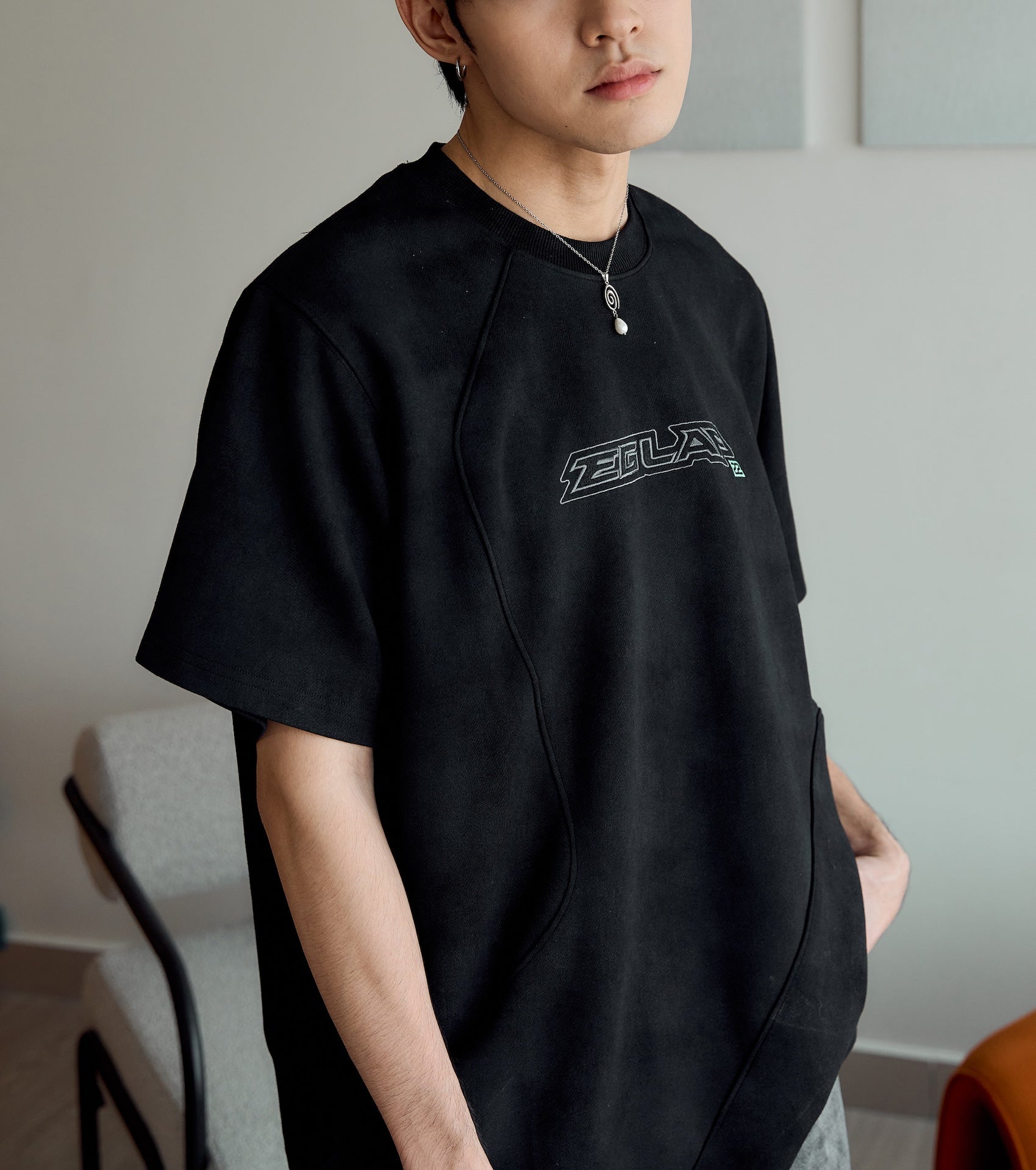 EGLAF | Basic 26 Panel Tee Black - SWAGANZ