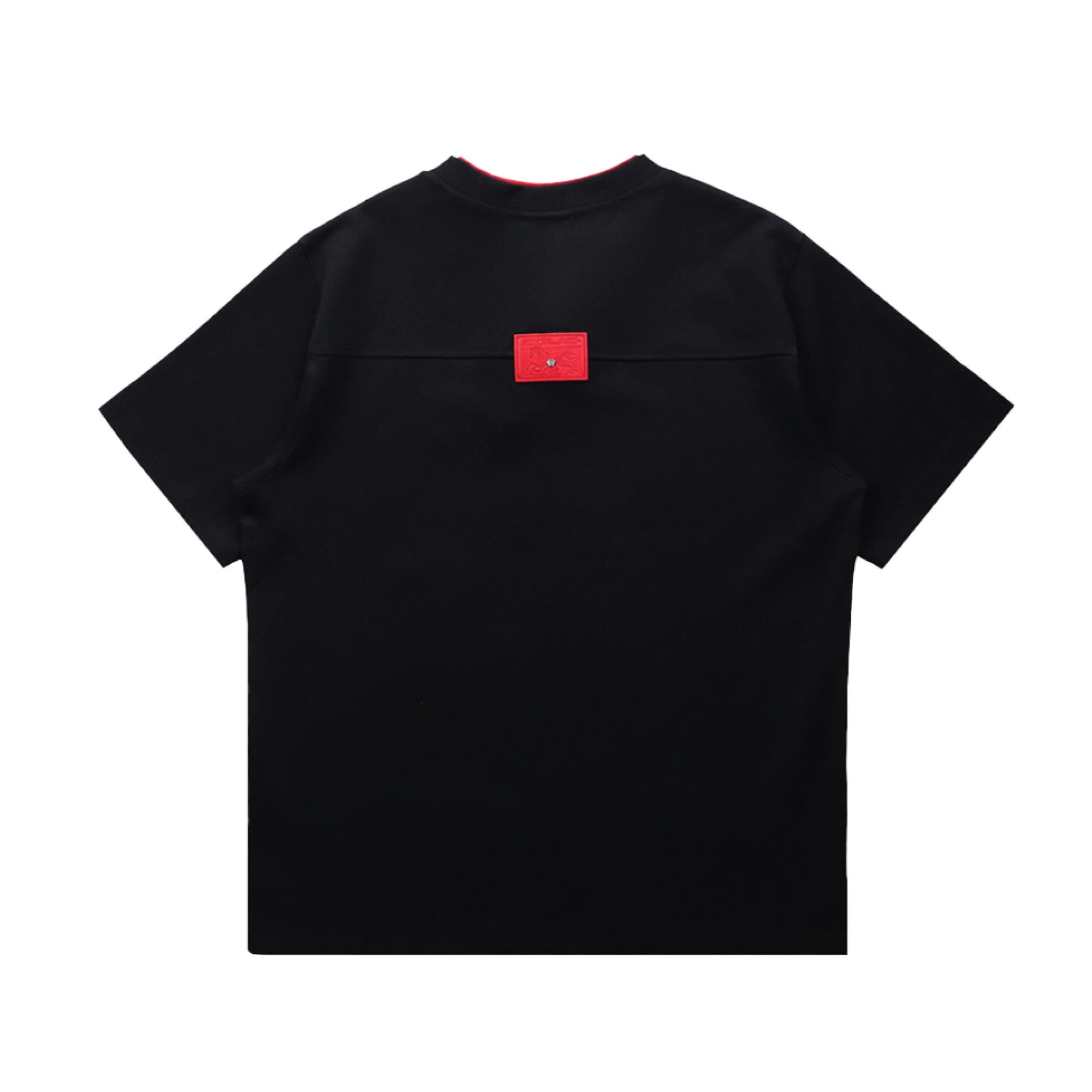 EGLAF | RU Chest Embroidery Tee Black - SWAGANZ