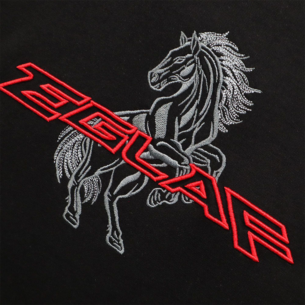 EGLAF | RU Chest Embroidery Tee Black - SWAGANZ