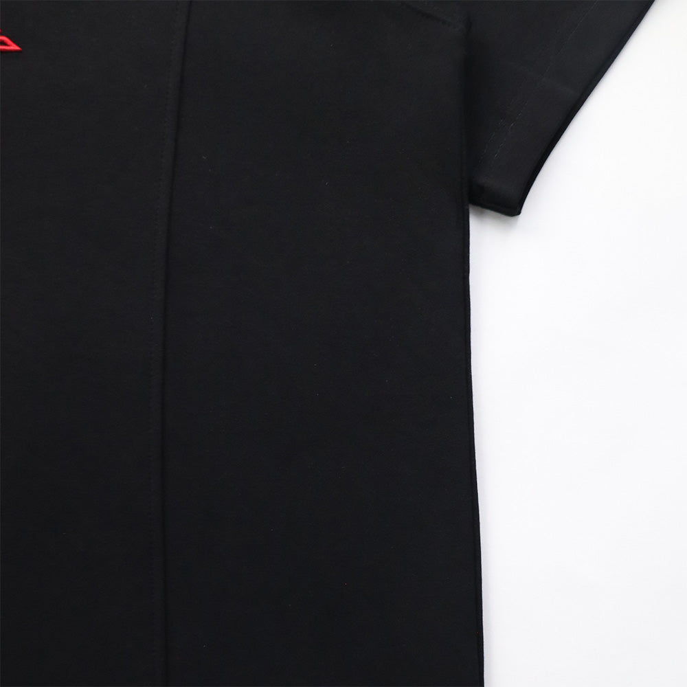 EGLAF | RU Chest Embroidery Tee Black - SWAGANZ