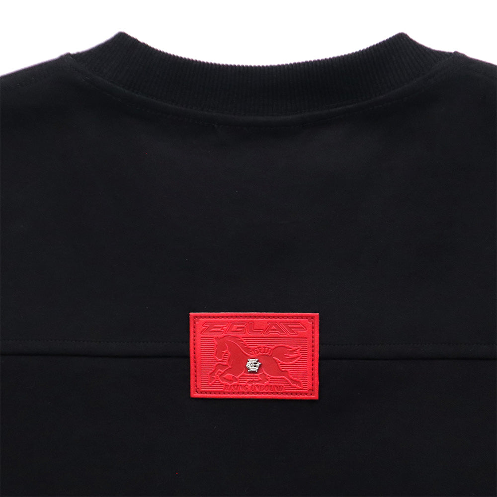EGLAF | RU Chest Embroidery Tee Black - SWAGANZ