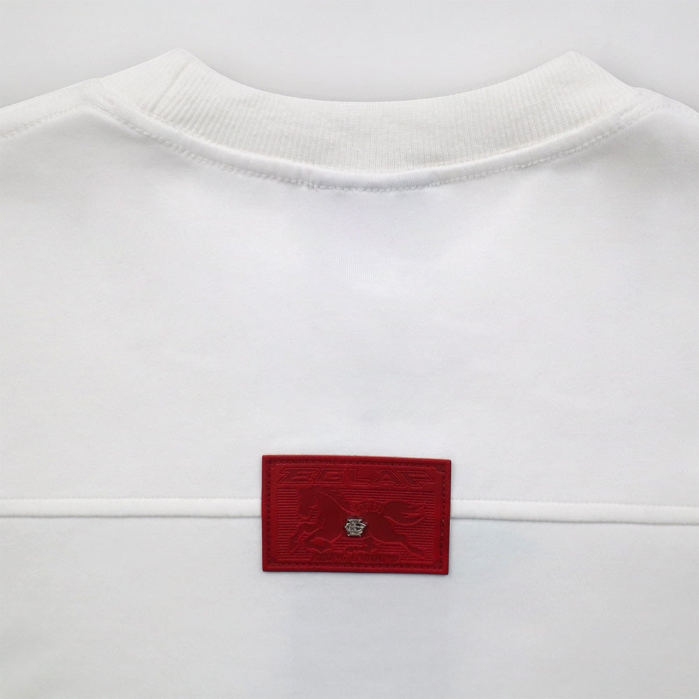 EGLAF | RU Chest Embroidery Tee White - SWAGANZ