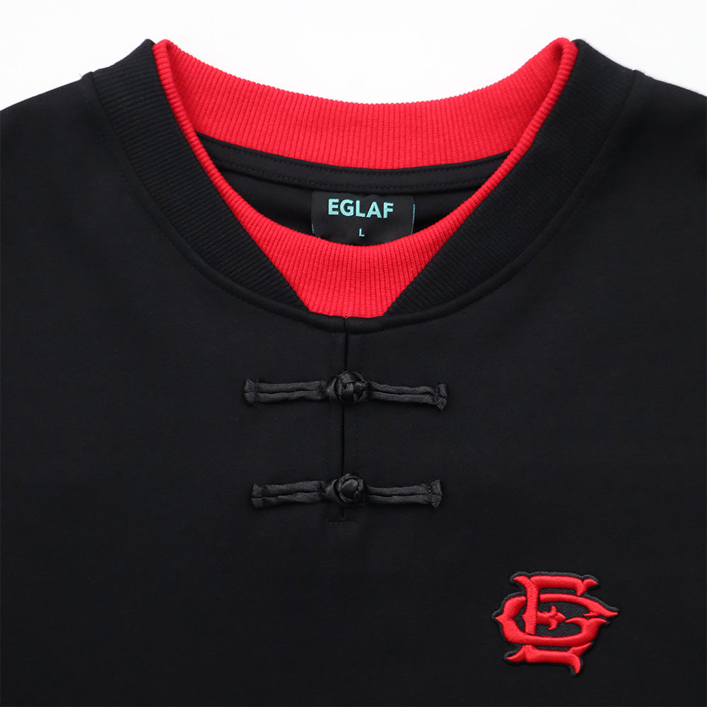 EGLAF | RU Chinese Knot Tee Black - SWAGANZ