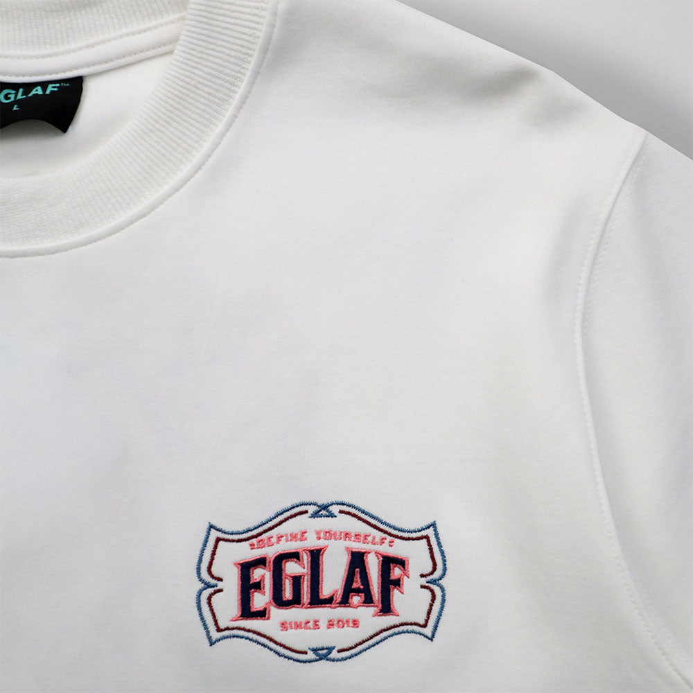 EGLAF | RU Embroidery Stallion Tee White