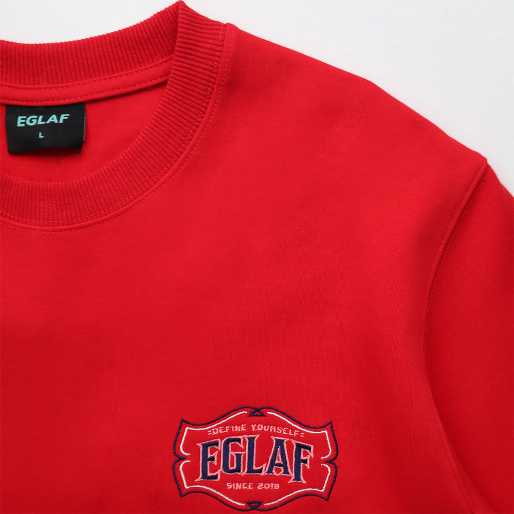 EGLAF | RU Embroidery Stallion Tee Red
