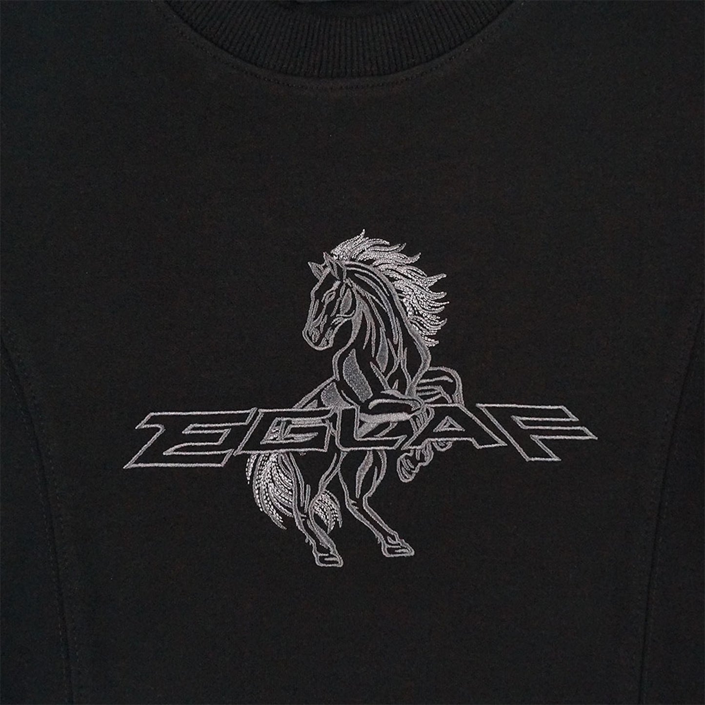 EGLAF | RU Stallion Crop Top Black - SWAGANZ