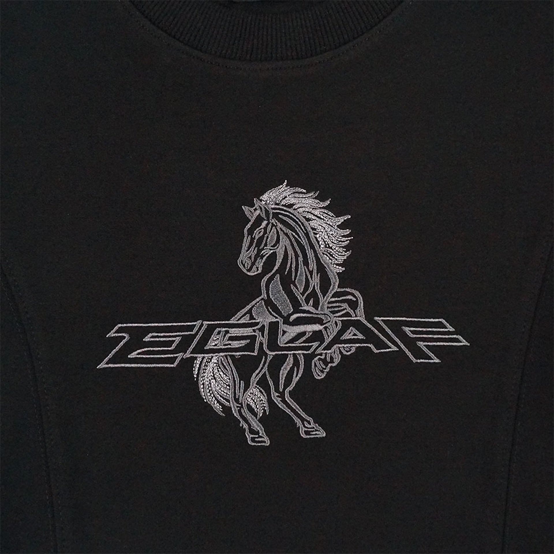 EGLAF | RU Stallion Crop Top Black - SWAGANZ